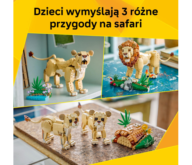 LEGO CREATOR 31386 Dzikie zwierzęta: dumny lew - 1529741 - zdjęcie 5